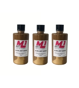 M1 ART Altın Likit Varak 120.ml X 3 ADET