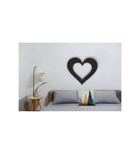 Içten Içe Kalp Tablo Mdf Lazer Kesim