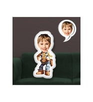 Kişiye Özel Fotoğraflı Kovboy Red Kid Yastık 115593 70 cm