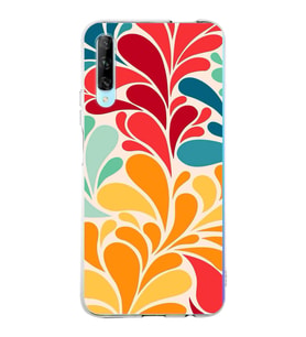 PrintiFy Huawei P Smart Pro ile Uyumlu 1mm Slim Fit Retro Renkler 5 Baskılı Şeffaf  Kılıf