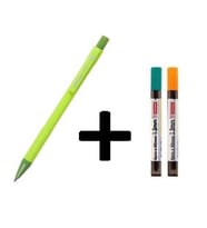 1.3 mm Uçlu Kalem ve 1.3 mm Ucu 2 Adet Mikro Mp-620 Versatil Kalem Seti (Açık Yeşil)