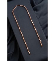 Hematit Doğal Taş Parlak Roz Silindir Kesim 3x5mm Dizi [AA]