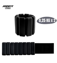 Joinfit Pro Ayarlanabilir El ve Ayak İçin Bilek Ağırlığı 0,25 KG X 2 Adet (Siyah)