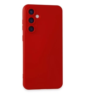 Newface Samsung Galaxy S24 Kılıf Nano içi Kadife Silikon - Kırmızı