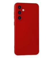 Newface Samsung Galaxy S24 Kılıf Nano içi Kadife Silikon - Kırmızı