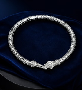 Yılan Model Choker Tasma Kolye
