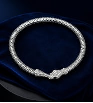 Yılan Model Choker Tasma Kolye