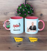 Hakim Kupa Bardak Pembe Fotoğraflı Dünya Hakimler Günü Hediyesi