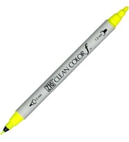 Zig Clean Color f Çift Uçlu Kalem 001 Fluorescent Yellow 