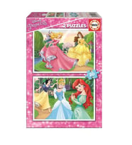 Educa Çocuk Puzzle 2x20 Parça Puzzle Disney Princess 16846
