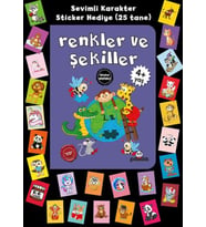 Stickerlı 4+ Yaş Renkler ve Şekiller