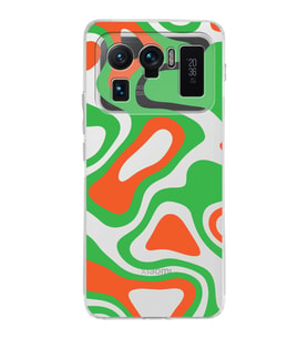 Xiaomi Mi 11 Ultra Uyumlu Kamera Korumalı Kapak Renkli Desen Tasarımlı Şeffaf Silikon Kılıf