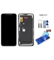 Tkgz - iPhone 11 PRO MAX Uyumlu Lcd Ekran Dokunmatik -A- Kalite ( GX MARKA ) + TAMİR SETİ + TOZ BANTI