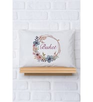 Pia Baby Premium %100 Pamuk İsme Özel Kız Bebek Yastık Kılıfı 35*45 cm 5029-12