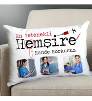 Kişiye Özel Hemşirelere Özel Resimli Yastık