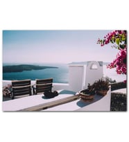 Cakatablo  Adalar ve Deniz Manzaralı Balkon MDF Tablo