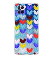 PrintiFy Oppo A54 4G Uyumlu Water Color 1 Baskılı Şeffaf Köşe Korumalı Antişok Kılıf