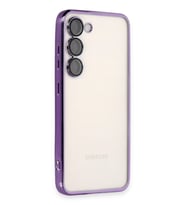 Galaxy S23 Kılıf Lensli Silikon - Mor