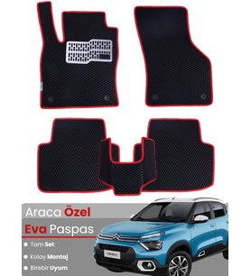 CİTROEN C3 (2017-2025) Uyumlu EVA Paspas Tam Set–Araca Özel,Su Geçirmez,Hızlı ve Kolay Montaj