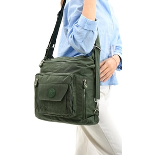 Ultra Hafif Hem Sırt Hem Omuz Kadın Çantası Yeşil (Model: 571-5B)