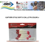 LEVREK TURNA SİLİKONU CAPTAIN STYLE SOFT 8 CM 5’Lİ PK RENK :1