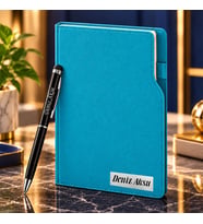BK Gift Kişiye Özel 374 Termo Deri Tarihli Ajanda & Siyah Touch Pen Tükenmez Kalem-17