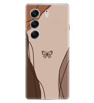 Camon 40 4G Kılıf Boutique Baskılı Resimli Kahve Kelebek Pcode -038