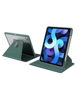 İpad 11.Nesil A16 Tablet Kılıfı Nayn Dönebilen Standlı Tablet Kılıfı (Koyu Yeşil)
