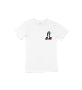 Batman & Joker Cep Logo Tasarımlı Beyaz Tişört