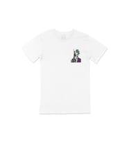Batman & Joker Cep Logo Tasarımlı Beyaz Tişört