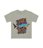 Civil Boys BEACH VIBES Baskılı 2-5 Yaş Tişört - Gri
