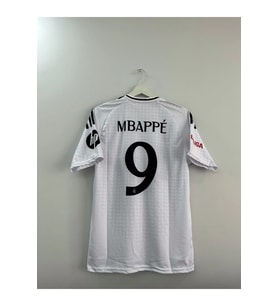 Kylian Mbappe Kısa Kol Beyaz Renk Iç Saha Real Madrid Forma / Mbappe 9 Numara