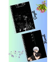 Tokyo ghoul defter seti 2 adet A4 boyutu 21*30 çizgili + kareli 60 syf