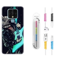 Tecno Camon 16 18P Pova 3 Pova Neo Kılıf Kablo Koruma Spiral Silikon Dog Guitar 1789