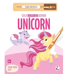 Suyla Rengarenk Boyama - Unicorn (Sihirli Fırçasıyla)