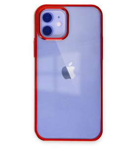 Durukar® iPhone 12 Kılıf Element Silikon - Kırmızı