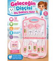 Eğitici Çantalı Oyuncak Dişçi Seti 10 Parça Kız Çocuk Diş Doktoru Oyun Seti (3+ Yaş)