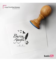 Kişiye Özel Kitap Damgası Kitap Mührü Kaşe Kitap Mühür Özel Damga 81