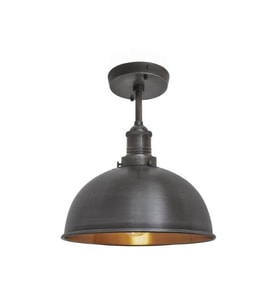 Rys Retro Dekoratif Tavan Plofyoner Siyah Dekoratif Tekli Sarkıt Avize çap:30 cm