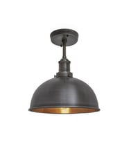 Rys Retro Dekoratif Tavan Plofyoner Siyah Dekoratif Tekli Sarkıt Avize çap:30 cm