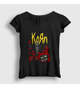 Presmono Kadın Siyah Forest Korn T-Shirt 92017tt
