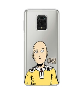 Redmi Note 9 Pro / 9s Uyumlu One Punch Man Tasarımlı Şeffaf Telefon Kılıfı