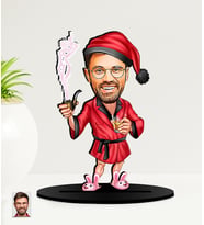 Kişiye Özel Babalar Günü Hediyesi  Karikatürlü  Mdf Biblo (Çok Renkli)