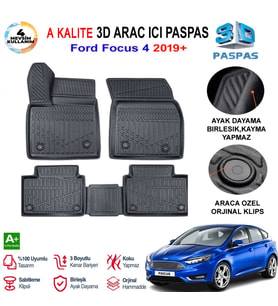 Ford Focus 4 3D Paspas Havuzlu Pro 2019 Sonrası