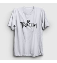 Presmono Unisex Beyaz Logo Trivium T-Shirt 178767tt (Beyaz)