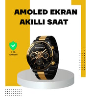 3 Bileklikli Amoled Akıllı Saat Bluetooth Çağrı Takipli