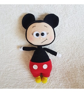 Mickey Mouse Bonnie Amigurumi Organik Oyuncak