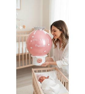PRENSES TAÇLI İSME ÖZEL HOŞGELDİN BEBEK HEDİYESİ