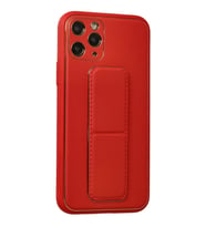 Newface Apple iPhone 11 Pro Kılıf Coco Deri Standlı Kapak - Kırmızı