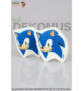 YENİ SEZON LİSANSLI SONIC 2 ADET KALEME TAKILABİLİR SİLGİ